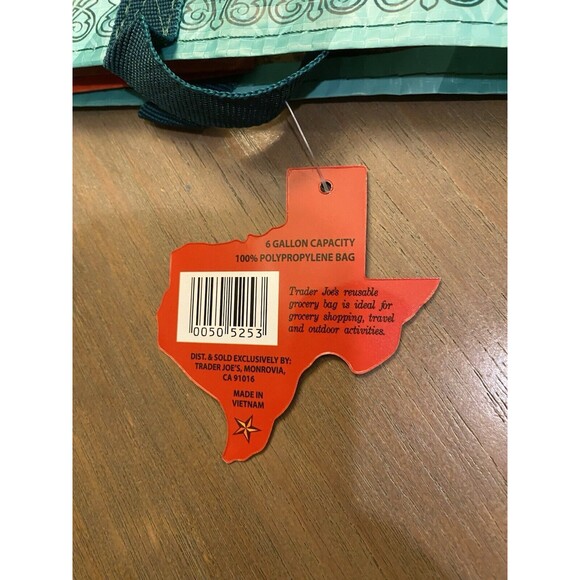 Trader Joe’s Bag Texas NEW Reusable Grocery Shopping Bag Ships Quick - Picture 7 of 7